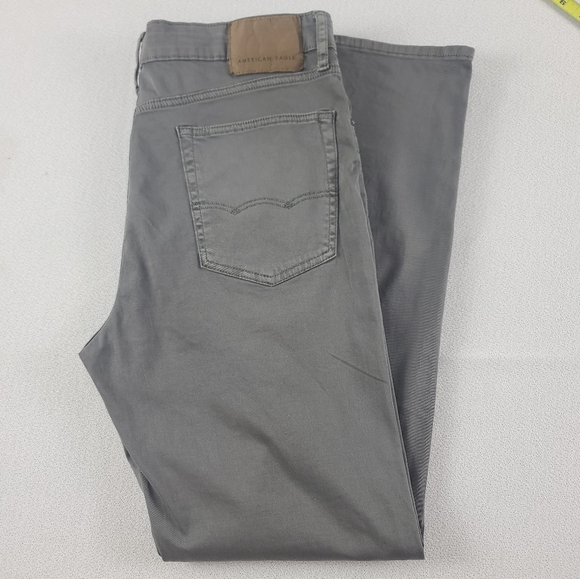 NEW with Tags American Eagle Flex Slim Pant Storm Grey Men's 34x32 - Picture 3 of 14